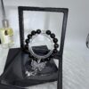 Silver Sheen Obsidian Bracelet Natural Obsidian Beads|Butterfly Charm for Transformation