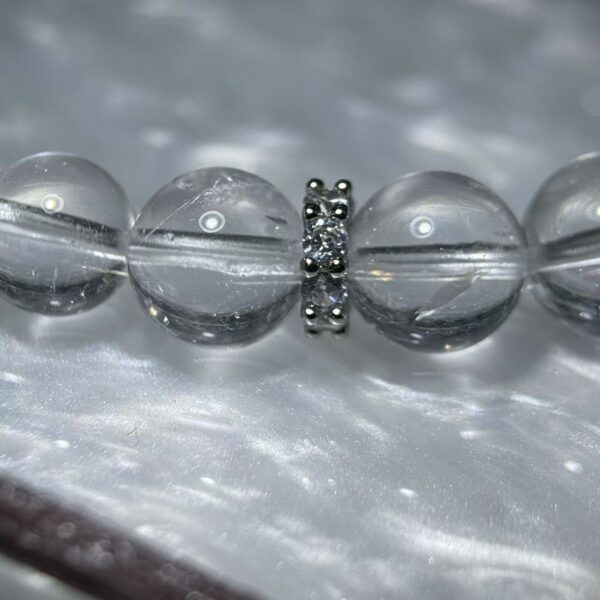 15 Purify & Communicate Bracelet - Clear Crystal & Blue Crystal