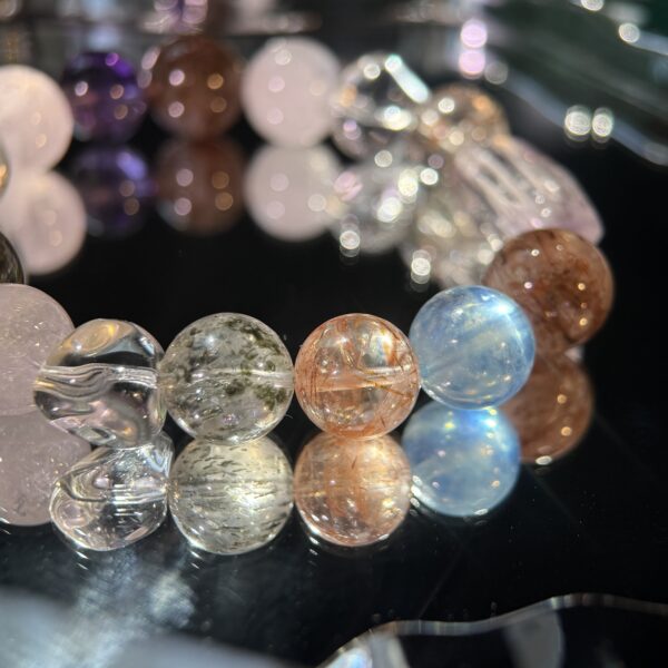 37 Natural Multicolor Crystal Gemstone Bracelet