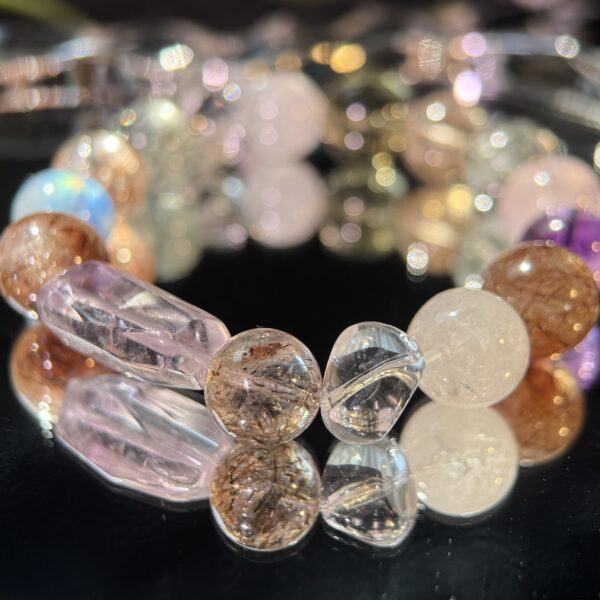 39 Natural Multicolor Crystal Gemstone Bracelet