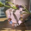 46 Natural Multicolor Crystal Gemstone Bracelet