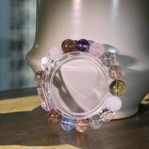 48 Natural Multicolor Crystal Gemstone Bracelet