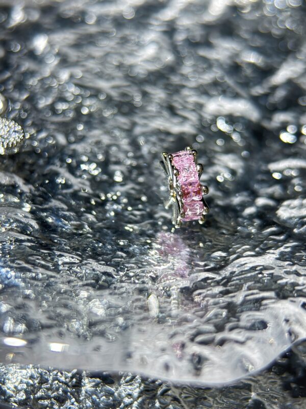 55 ROSSEMIA NATURAL CLEAR&PINK MIXED CRYSTAL BRACELET