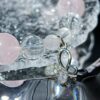 66 ROSSEMIA NATURAL CLEAR&PINK MIXED CRYSTAL BRACELET
