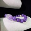 IMG_4198 Amethyst Energy Bracelet - Purple Quartzite & Raw Amethyst