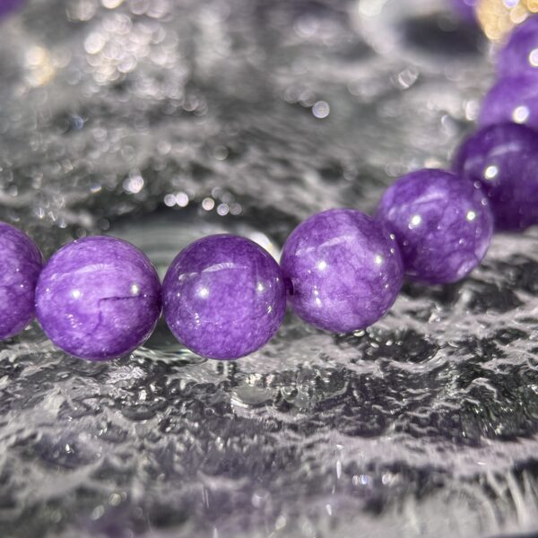 IMG_4212 Amethyst Energy Bracelet - Purple Quartzite & Raw Amethyst