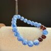 IMG_4533 Water & Fire Energy Bracelet - Natural Blue Crystal & Red Garnet